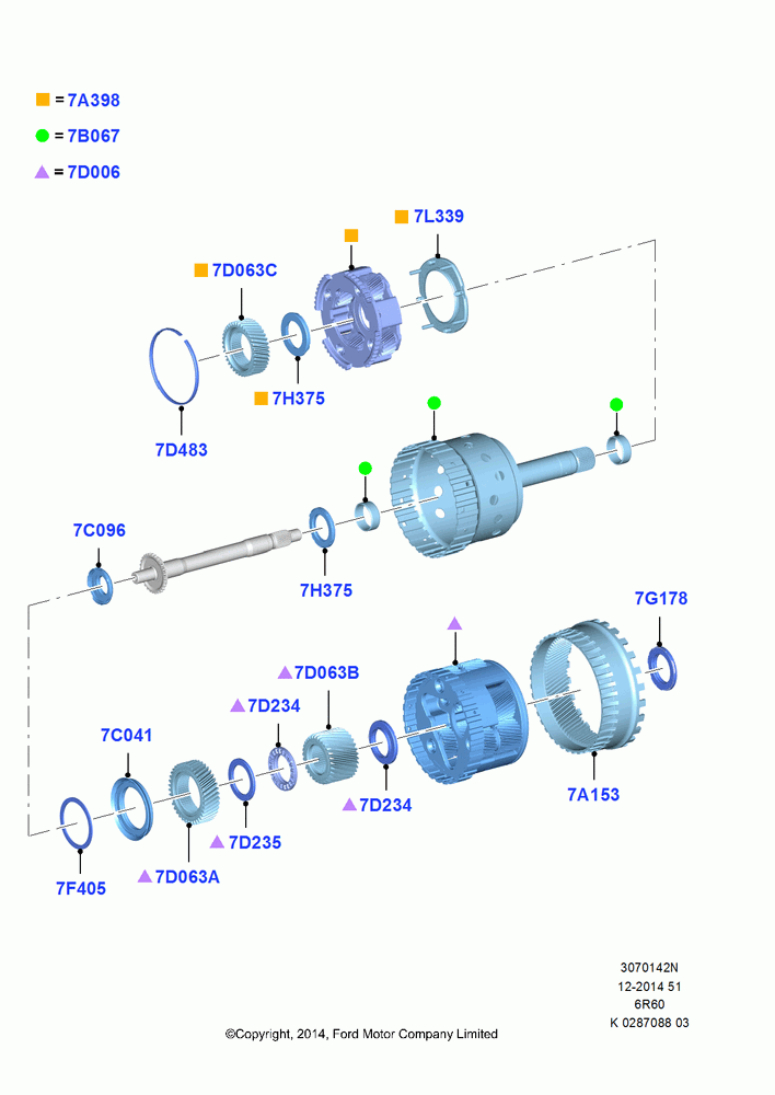 42N - Planetary Gear Sets, 6 Speed Automatic Trans (6R80); 21/APR/2014