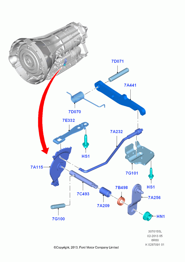 55L - Transmission Control Mechanisms, 6 Speed Automatic Trans (6R80); 21/APR/2014
