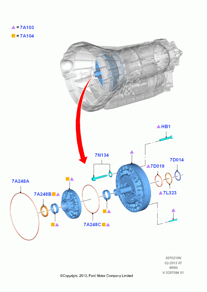 10N - Transmission Pump Assy, 6 Speed Automatic Trans (6R80); 21/APR/2014
