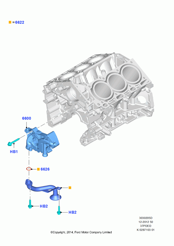 05D - Oil Pump, 3.7L 4V PFI V6 NA Gas; 21/APR/2014