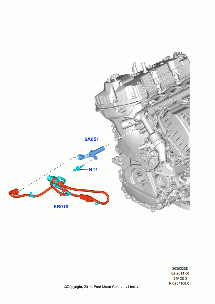 25D - Engine Heater, 3.7L 4V PFI V6 NA Gas; 21/APR/2014