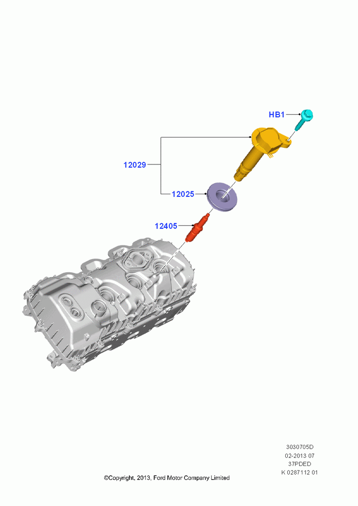 05D - Ignition Coil and Wires/Spark Plugs, 3.7L 4V PFI V6 NA Gas; 21/APR/2014
