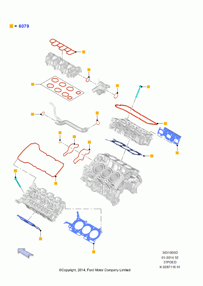05D - Engine Gasket Kits, 3.7L 4V PFI V6 NA Gas; 21/APR/2014