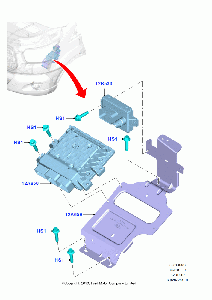 05C - Engine Modules and Sensors, 3.2L Duratorq-TDCi (200PS) - Puma; 21/APR/2014