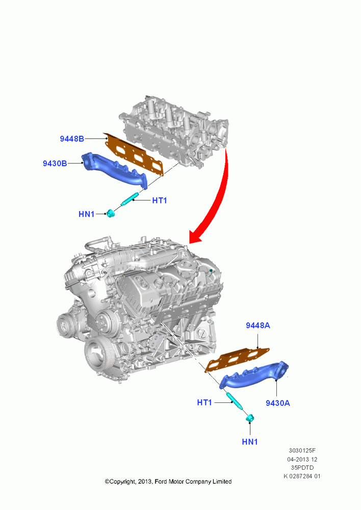 25F - Exhaust Manifold, 3.5L V6 GTDI; 21/APR/2014