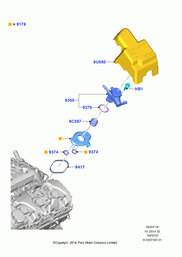 13F - Fuel Injection Pump-Engine Mounted, 3.5L V6 GTDI; 21/APR/2014
