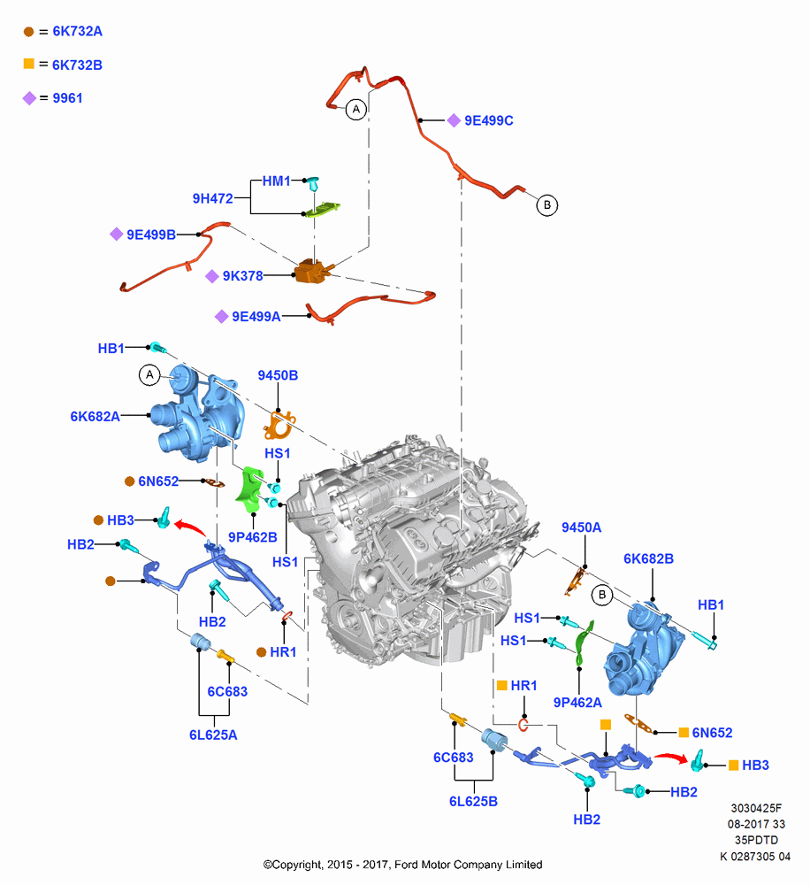 25F - Turbocharger, 3.5L V6 GTDI; 21/APR/2014