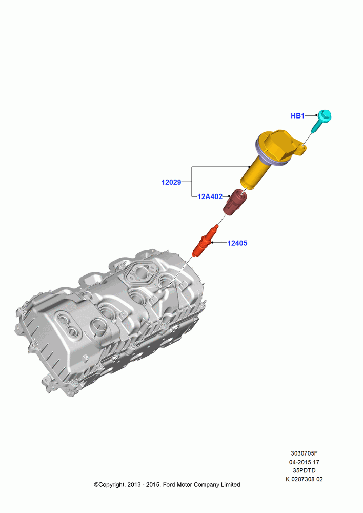 05F - Ignition Coil and Wires/Spark Plugs, 3.5L V6 GTDI; 21/APR/2014
