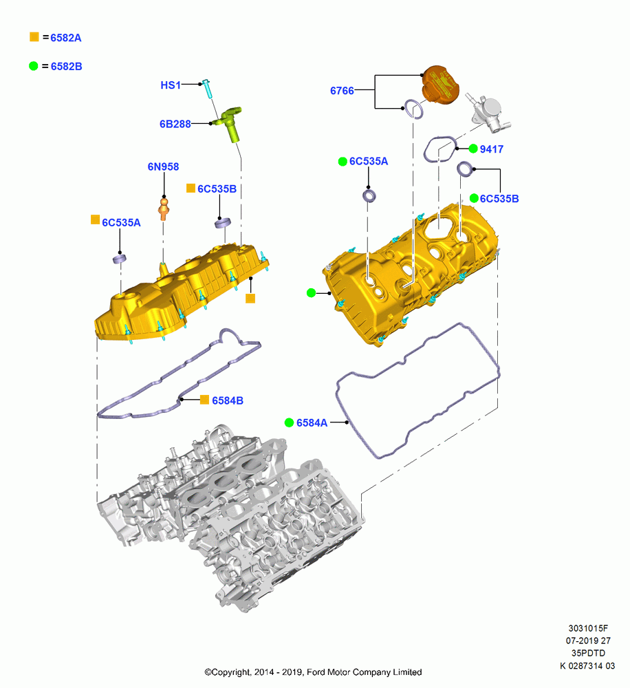 15F - Cylinder Head Cover, 3.5L V6 GTDI; 21/APR/2014