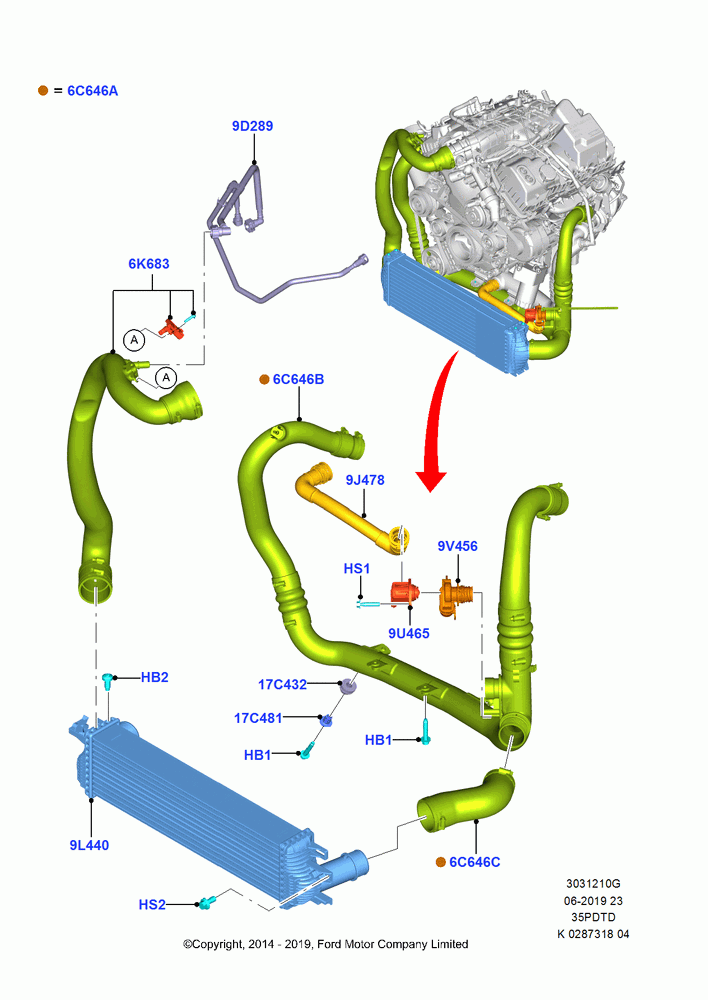 10G - Intercooler/Air Ducts and Hoses, 3.5L V6 GTDI; 21/APR/2014
