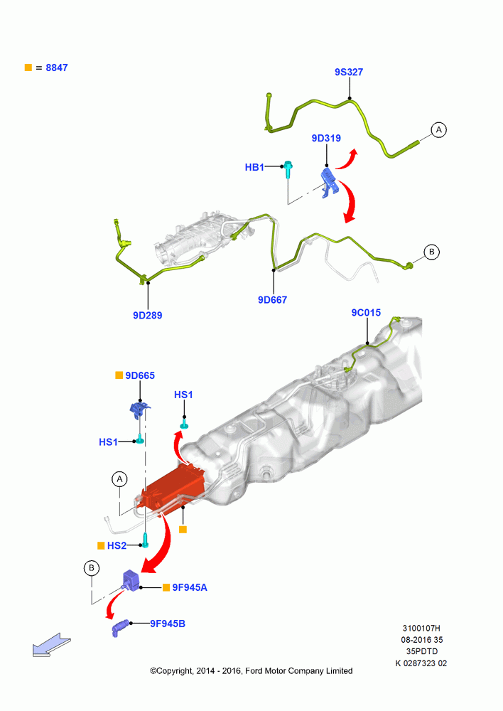 07H - Fuel Vapour System, 3.5L V6 GTDI; 21/APR/2014