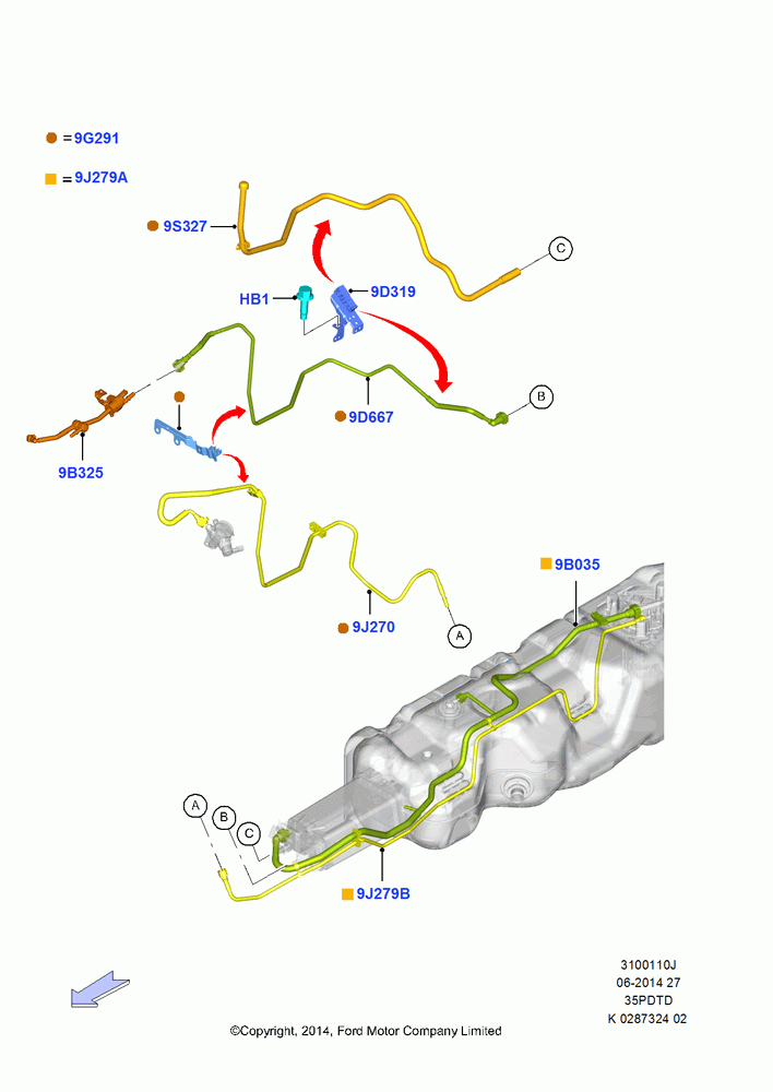 10J - Fuel Lines, 3.5L V6 GTDI; 21/APR/2014