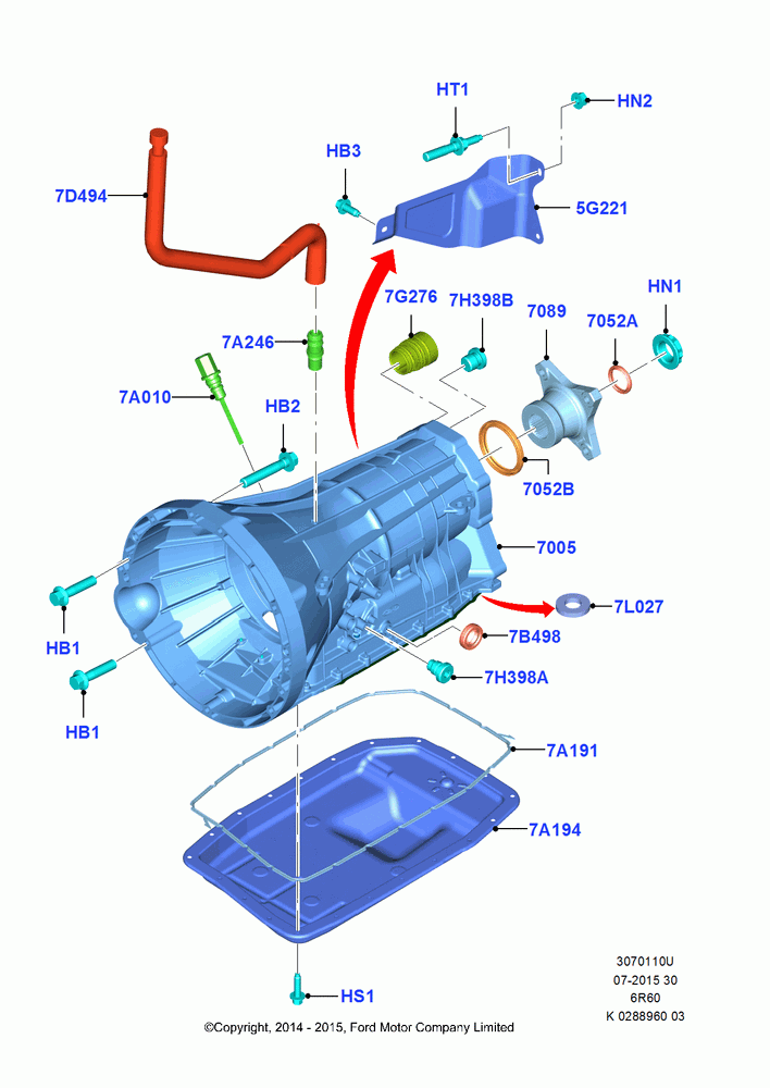 10U - Transmission External Components, 3.5L V6 GTDI, 6 Speed Automatic Trans (6R80); 21/APR/2014