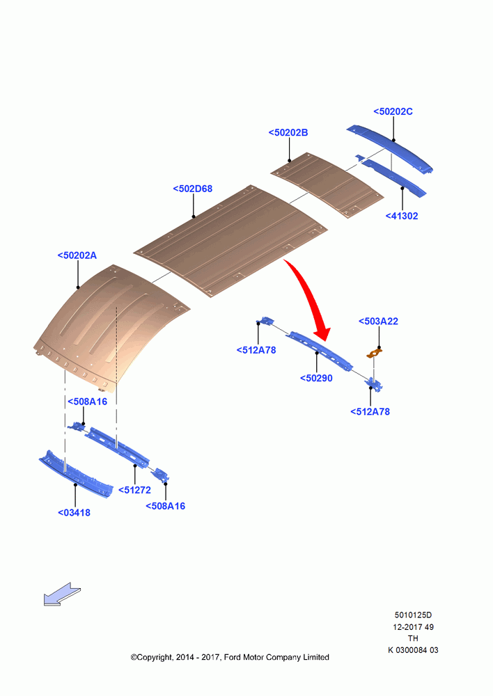 25D - Roof - Sheet Metal, Van/Bus, With High Roof; 21/APR/2014