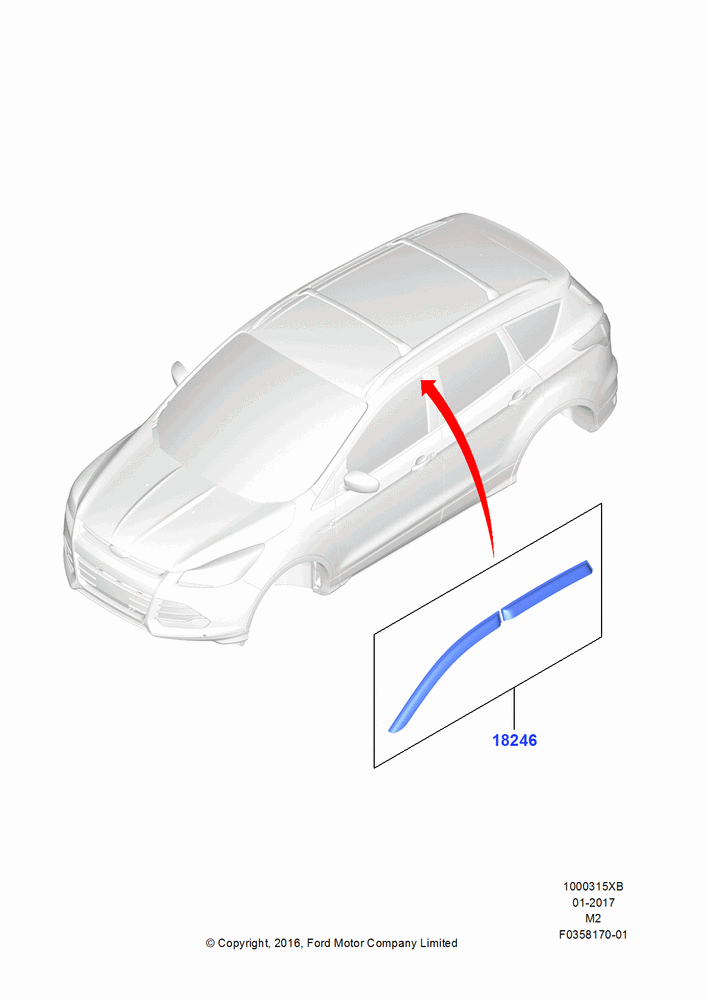 15XB - Body Dress Up Kits - Side, Accessory, Side Window Deflectors; 21/MAR/2016-13/AUG/2019