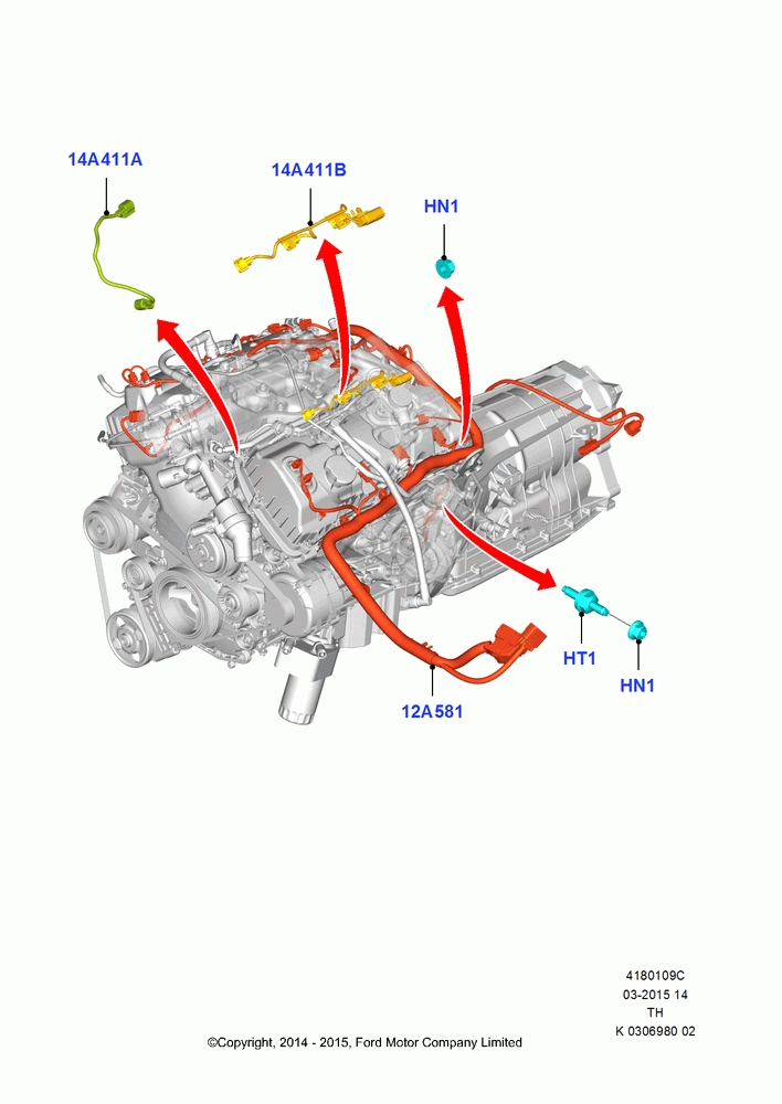 09C - Wiring - Engine And Transmission, 3.5L Cyclone V6 Petrol TIVCT, 3.7L 4V PFI V6 NA Gas, 3.5L V6 GTDI; 21/APR/2014