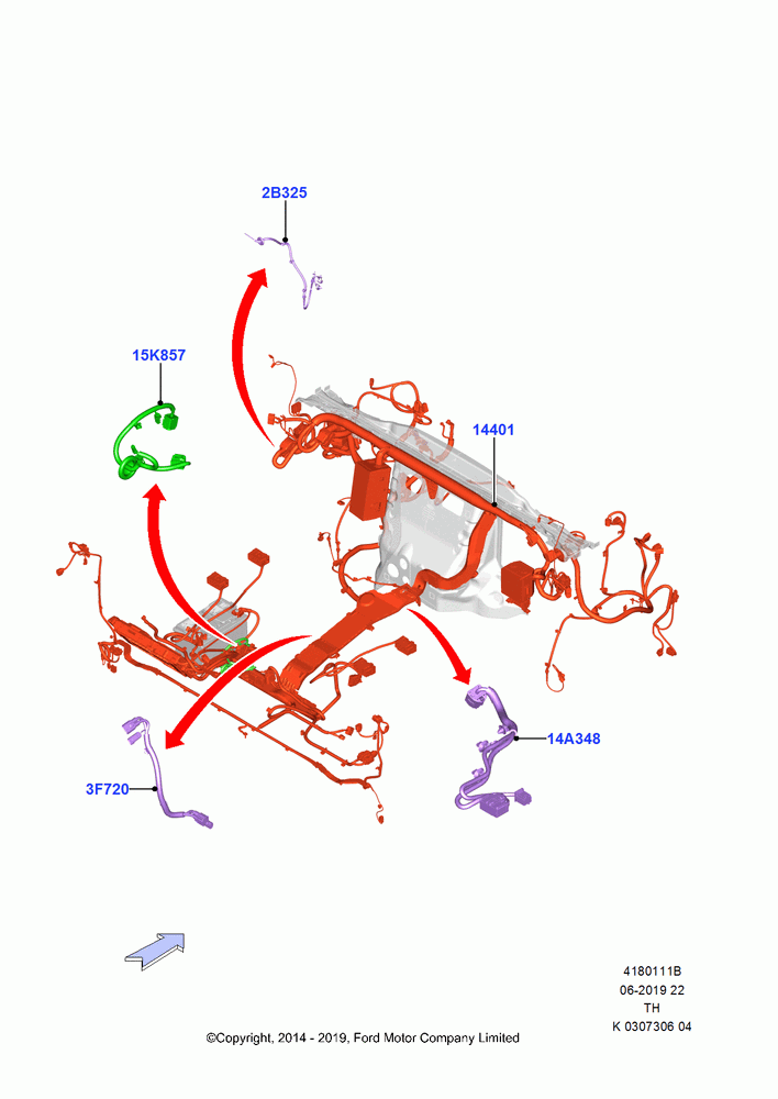 11B - Wiring - Dash And Floor Console, 3.5L Cyclone V6 Petrol TIVCT, 3.5L V6 GTDI; 21/APR/2014