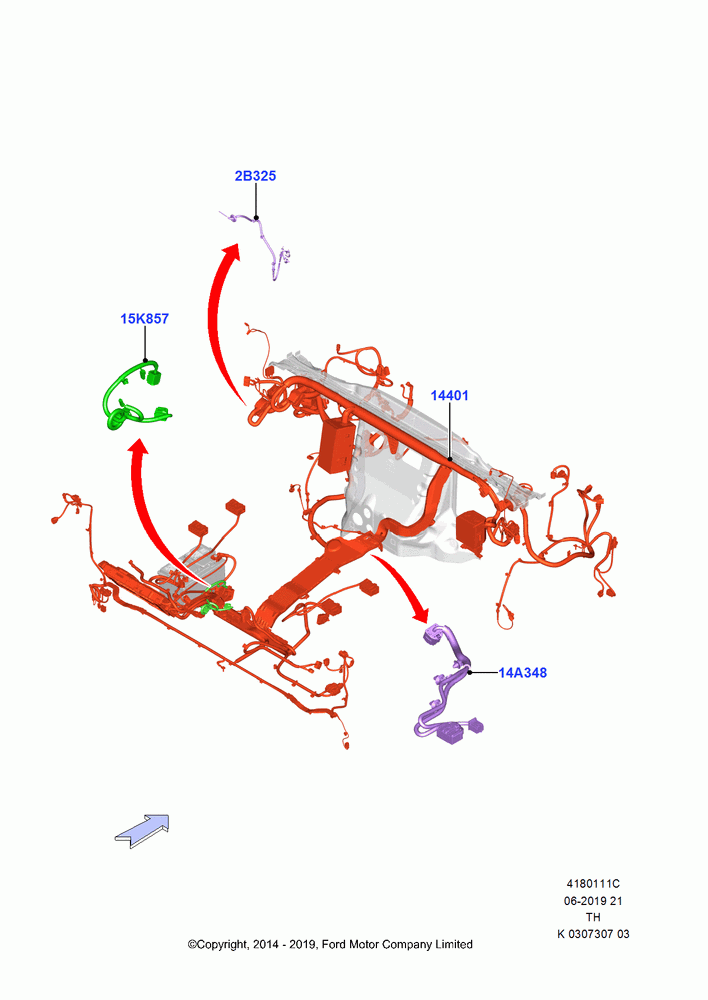 11C - Wiring - Dash And Floor Console, 3.7L 4V PFI V6 NA Gas; 21/APR/2014