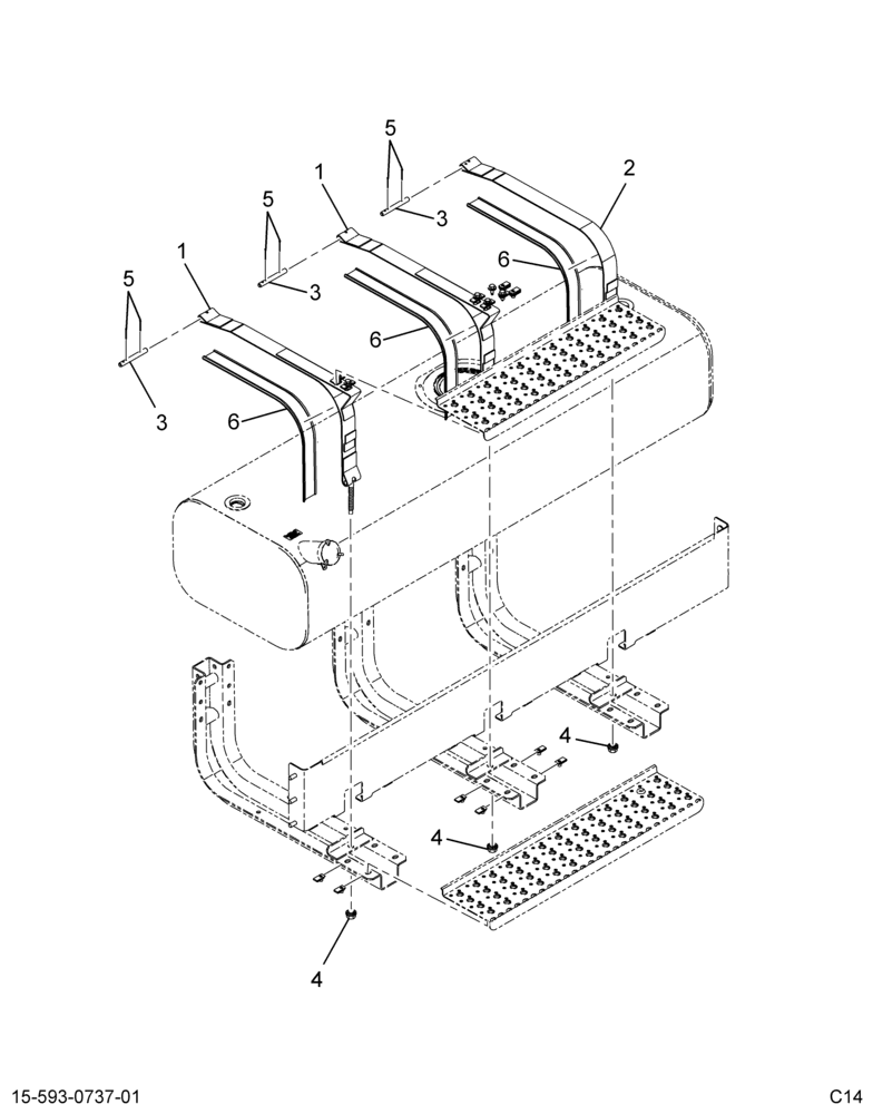 ..FUEL TANK, LSM, 60 GAL 13 I (Intl. 6014202F91)