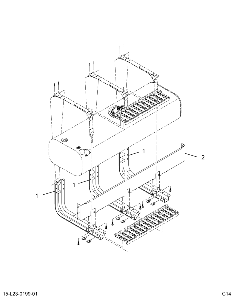 ..FUEL TANK, LSM, 60 GAL 13 I (Eng. FC4O-9061-AA)