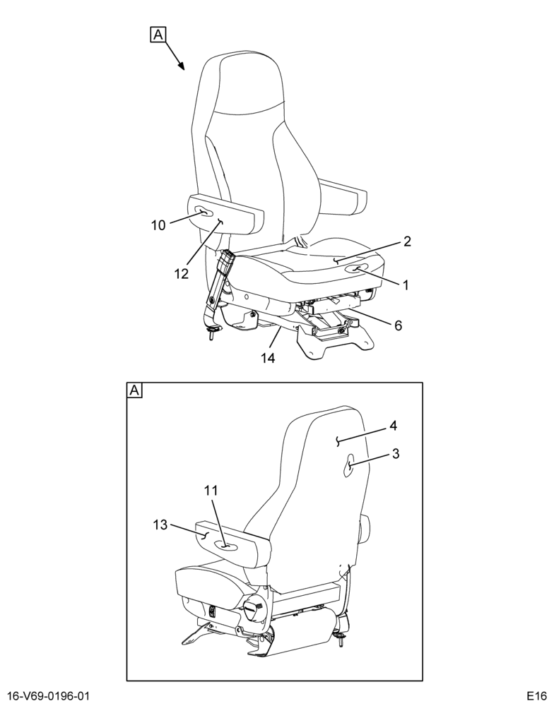 ..SEAT,DRIVER , AIR CLOTH REGULA (FC4Z-7060004-CC)