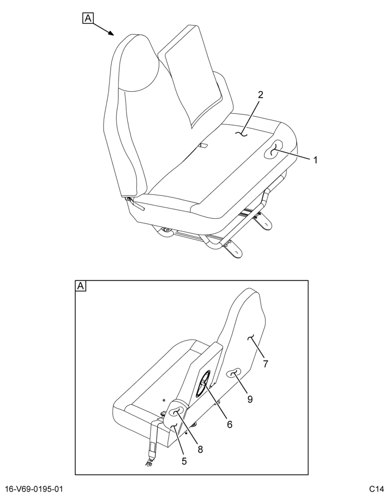 ..SEAT,PASSNGR, 2/3 BENCH CLOTH (FC4Z-7060004-AB)