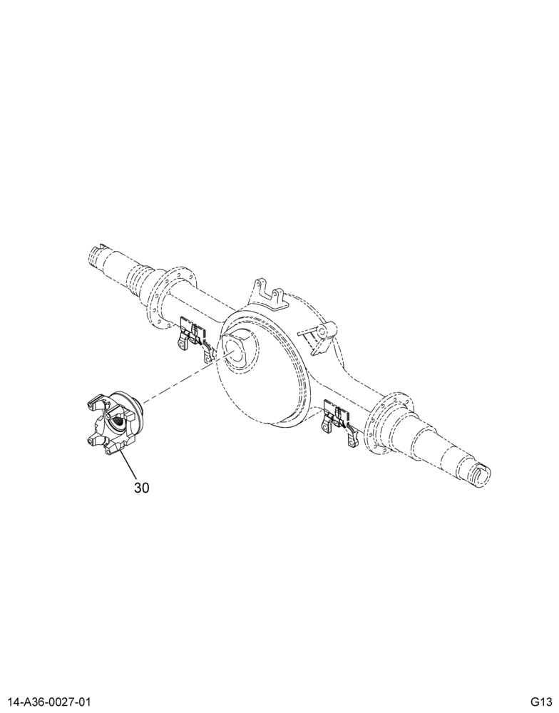 OUTPUT YOKE; FWD RR AXLE,(OMIT)