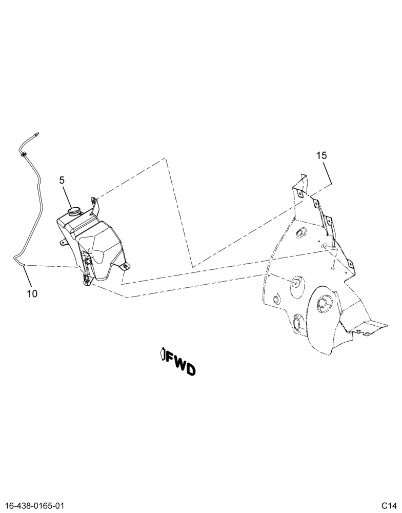 WINDSHIELD WASHER INSTL; FLUID RESERVOIR