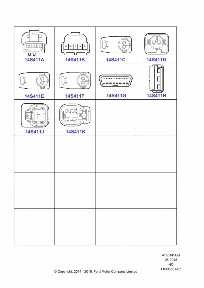 45GB - Pigtail Wiring Kits, (+) North American Markets, Miscellaneous, Page B; 30/SEP/2013