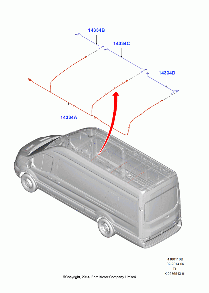 16B - Wiring - Body And Roof Console, Bus (M2), With High Roof, With Medium Roof, Center, Rear; 05/MAY/2014