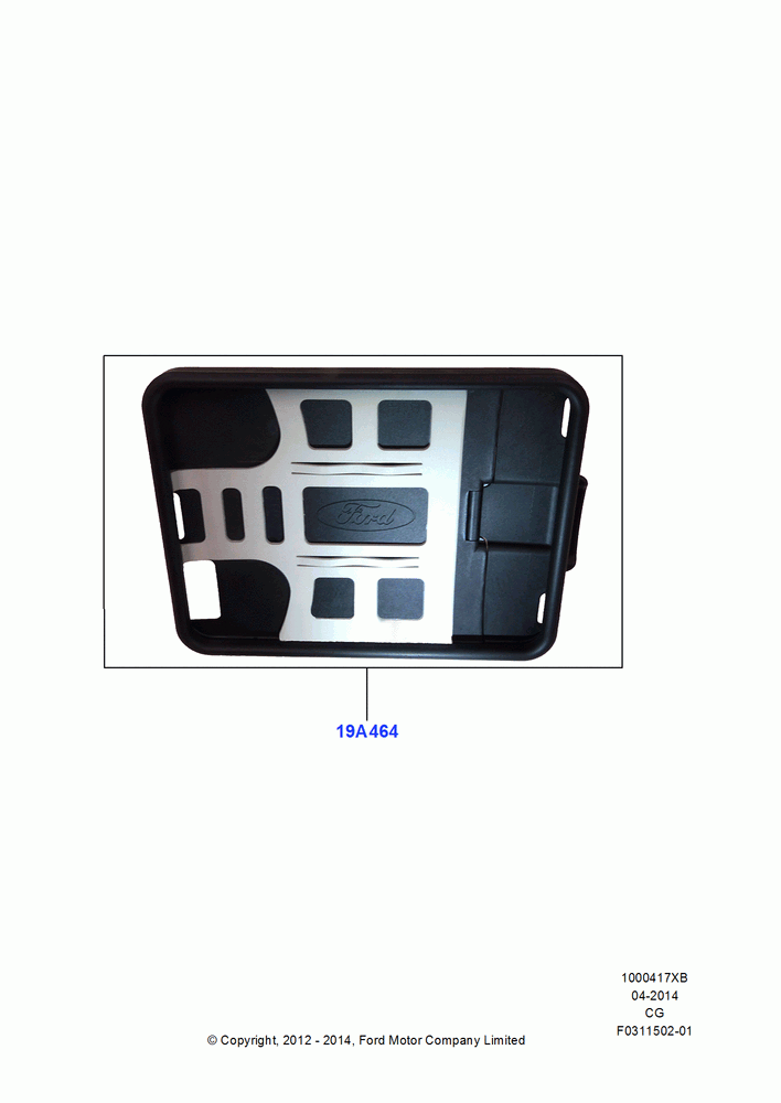 17XB - Accessory Entertainment Systems, iPad Holder; 23/JUL/2012-26/APR/2018