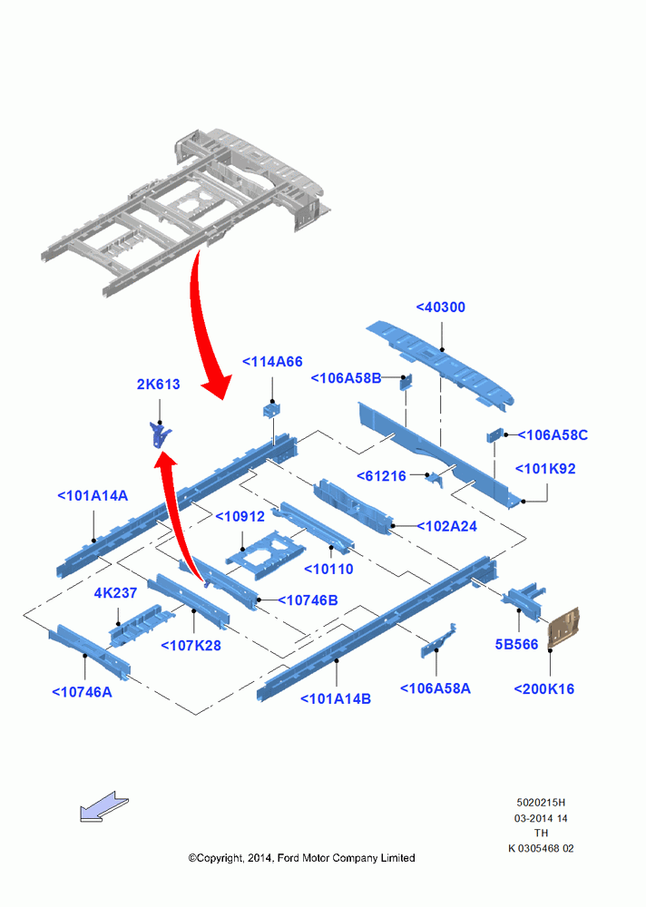 15H - Rear Chassis Members, All Medium Series, Bus (M2); 09/JUN/2014