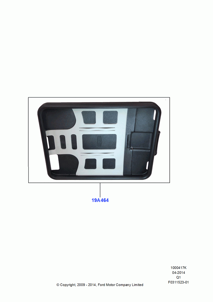 17K - Accessory Entertainment Systems, Lincoln/Mercury Series, iPad Holder; 01/JUN/2009-24/DEC/2014