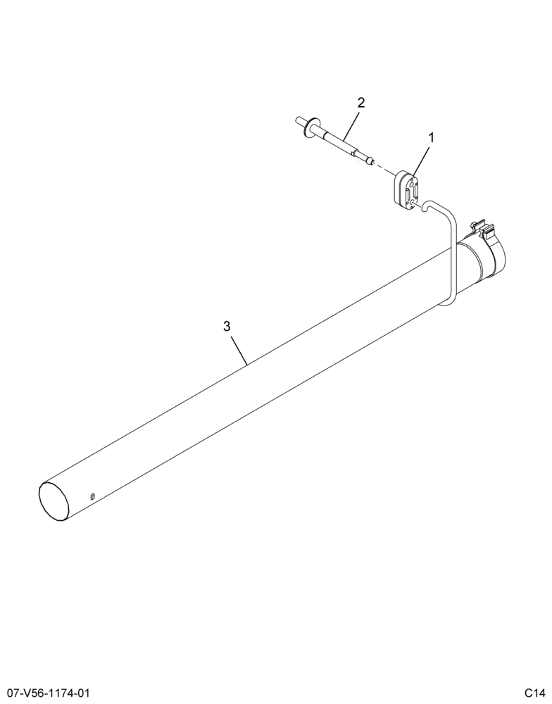 ..PIPE,EXHAUST, ASSY (Intl. 3738469C91)