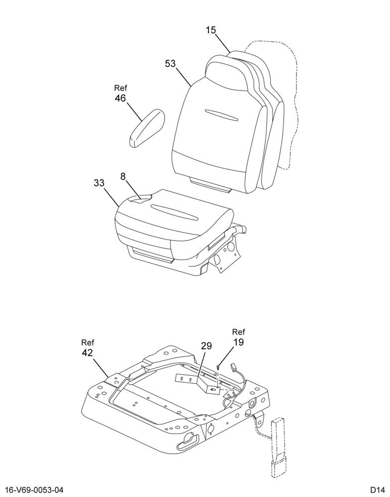....SEAT DRVR BCKT MAN DUMP G-GRN (6C4Z-7060005-BA) 2/2