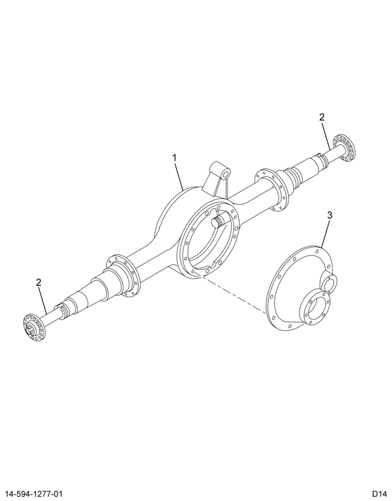 ..AXLE ASSY RR 4.33 14CDE AIR (Intl. 3581630C91)