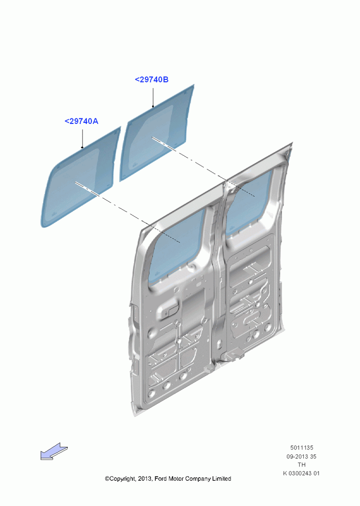 35 - Hinged Side Load Door Glass; 09/JUN/2014