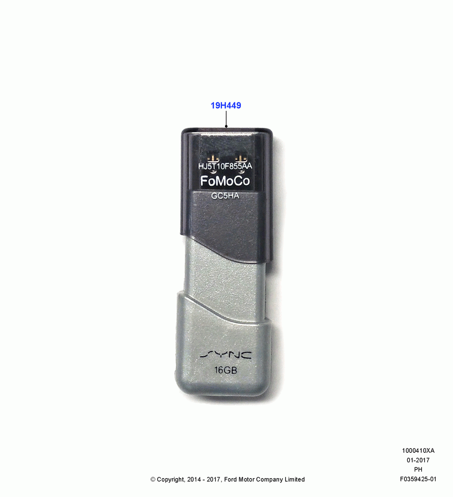 10XA - Audio Equipment - Accessory, Sync Navigation Memory Stick Up Grade, Accessory; 02/JUN/2014-01/MAR/2019