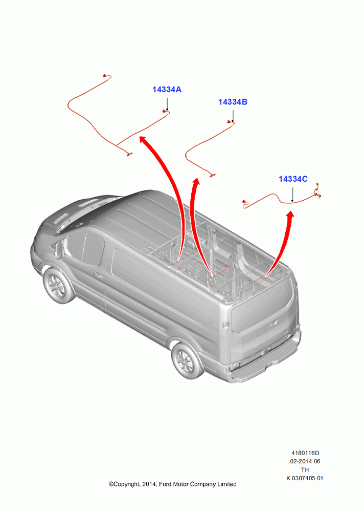 16D - Wiring - Body And Roof Console, Bus (M2), With Low Roof, Medium-Low Roof Line, Center, Rear; 09/JUN/2014