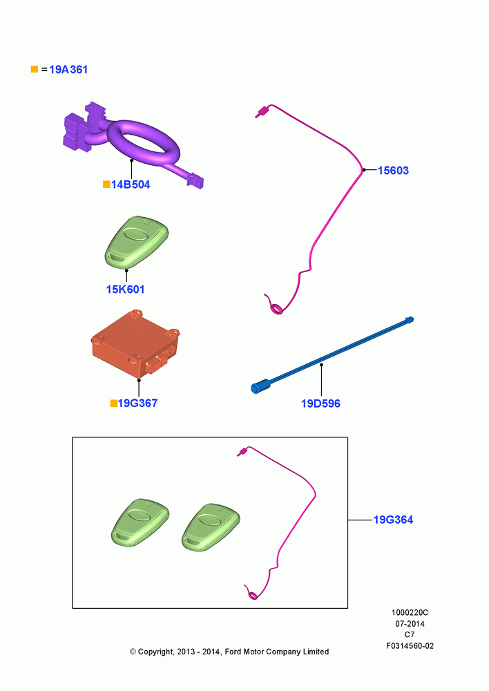 20XC - Remote Starting Kit, Accessory, Scalable, One Way; 08/JUL/2013-29/SEP/2014