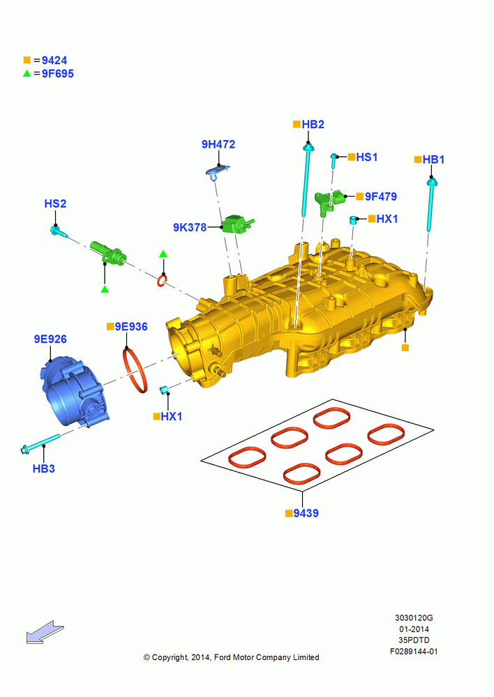20G - Intake Manifold, 3.5L V6 GTDI; 11/AUG/2014-30/JUN/2017