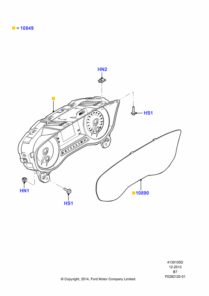 05D - Instrument Cluster, Customer Info Display - Package 1, Customer Info Display-Package 2; 11/AUG/2014-30/JUN/2017