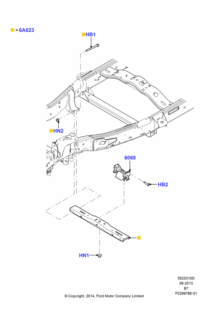 10D - Transmission Mounting, LHD 4WD (Part Time Drive); 11/AUG/2014-30/JUN/2017