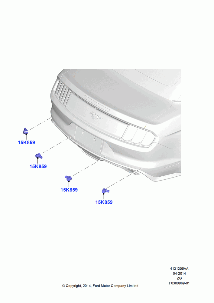 05AA - Parking Distance Control, With Rear Parking Aid, North American Markets; 18/AUG/2014