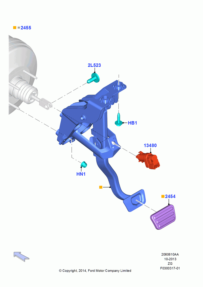 10AA - Brake and Clutch Controls, 6 Speed Automatic Trans (6R80), North American Markets; 18/AUG/2014-02/OCT/2017