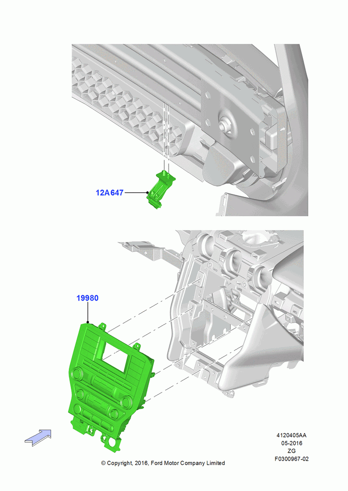 05AA - Heater & Air Conditioning Controls, Human Machine Interface 2, North American Markets; 18/AUG/2014