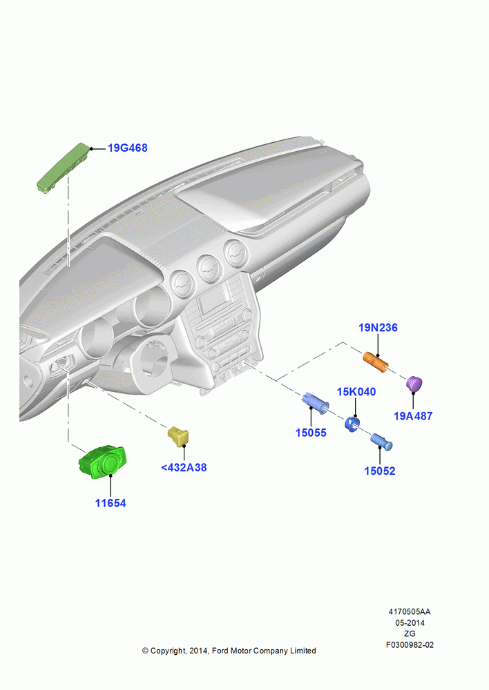 05AA - Instrument Panel Related Parts, North American Markets; 18/AUG/2014