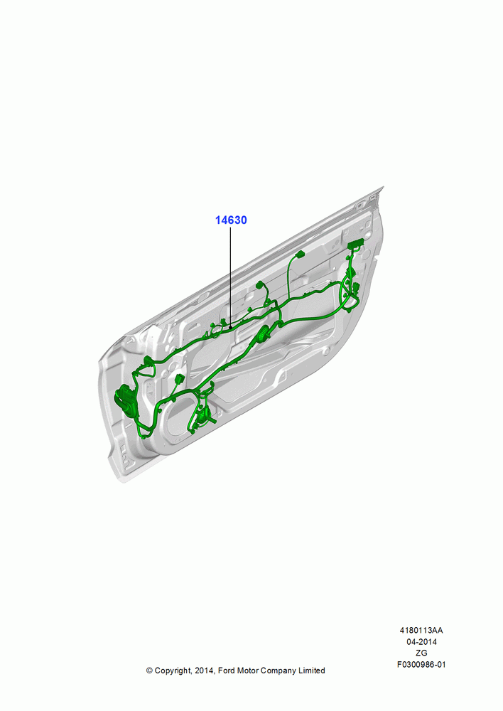 13AA - Wiring - Body Closures; 18/AUG/2014-02/OCT/2017
