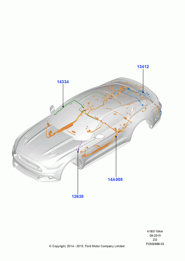 16AA - Wiring - Body And Roof Console, Coupe; 18/AUG/2014-30/MAR/2015
