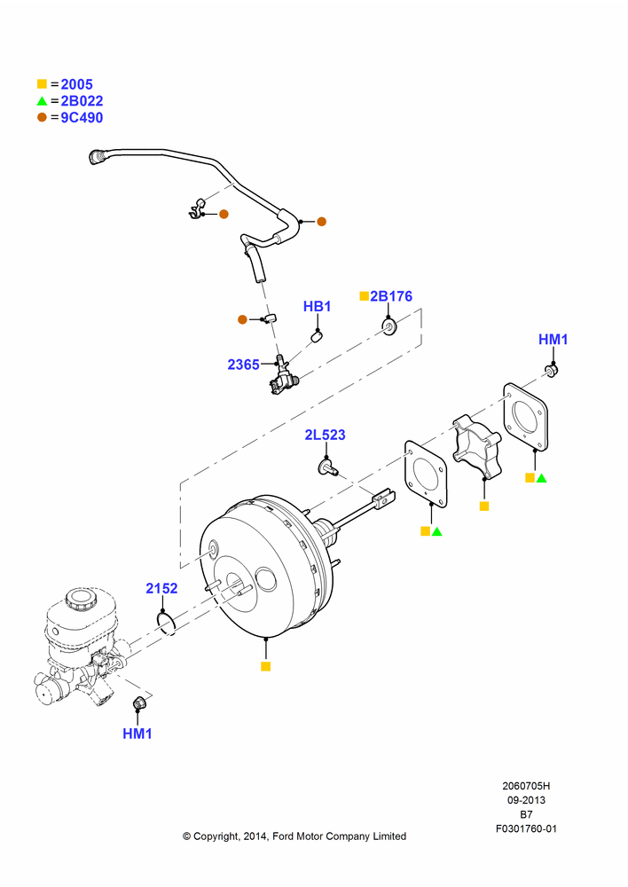 05H - Brake Booster; 11/AUG/2014-30/JUN/2017